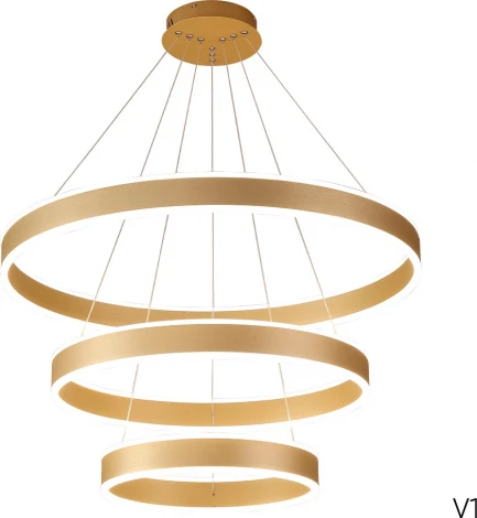 Подвесной светильник светодиодный Crystal Lux MUCHOS SP158W LED GOLD
