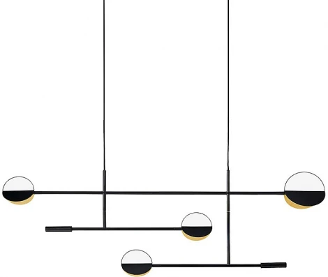 Подвесной светильник ярусный Lightera Urmia LE113L-130B Wi-Fi (LED, 220V, управление смартфоном, голосовое управление, умный дом - Алиса, Tuya Smart, Маруся, Smart Life, Экосистема Сбер, на тросе)