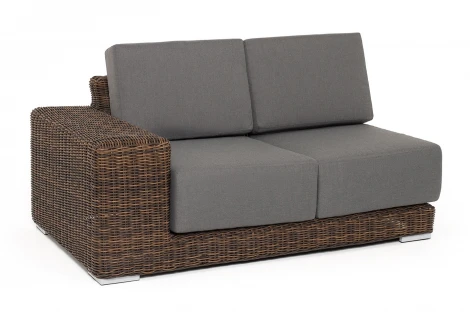 "Капри" модуль диванный правый с подушками, цвет коричневый 4SIS арт.УТ-00009390