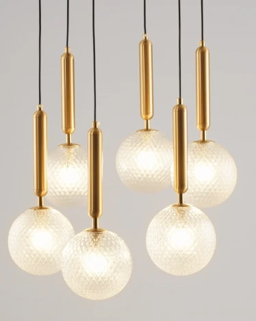 Подвесной светильник V2031-1P Violla 6*G9*60W (220V, на проводе, шар)