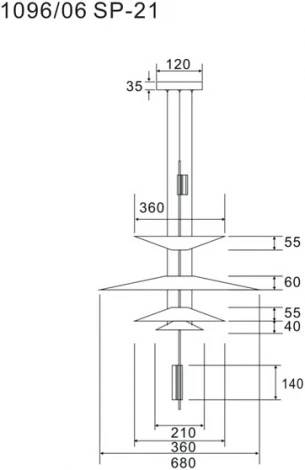 Подвесной светильник Divinare Botticelli 1096/06 SP-21