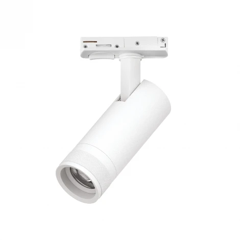 Трековый светильник однофазный/трехфазный светодиодный 12W 220V 840LM 20-55G с тонким адаптером Lightstar Canno Pro C4126SS