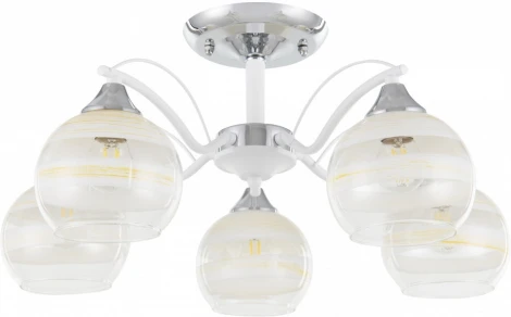 Потолочная люстра на штанге Arte Milano Napoli-326503 326503/5 CR+WH (220V)