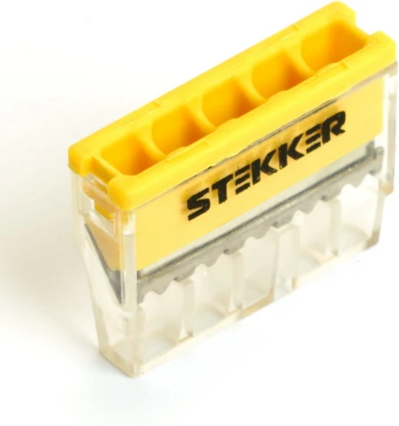 Клемма пружинная 5-и проводная Stekker 32391