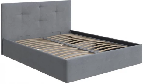 PROxSON Кровать Mono с бельевым ящиком (Ткань: Велюр Ultra Осенний туман) 140x200