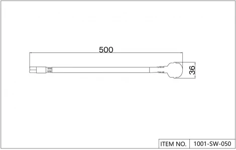 Проводной коннектор для драйвера с вилкой Favourite Unika 1001-SW-050