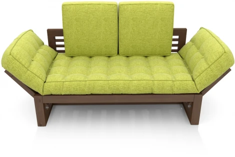 Кушетка Arsko Балтик орех зеленая рогожка