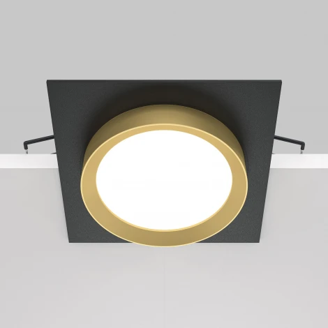 Встраиваемый светильник Hoop GX53 1x15Вт Maytoni Technical DL086-GX53-SQ-BG (220V, круглые)