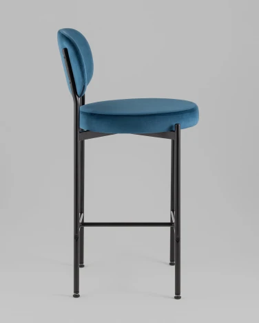 Стул полубарный Бриф VD велюр синий Stool Group УТ000042506