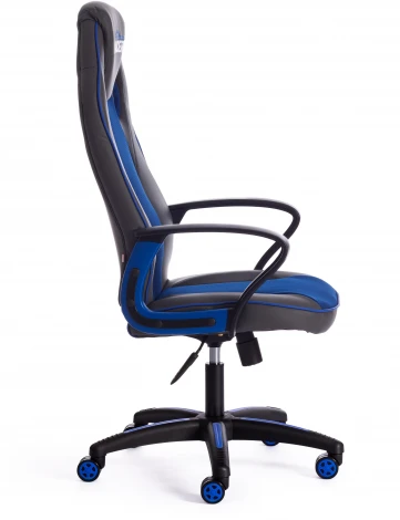 Кресло RACER кож/зам/ткань, металлик/синий, 36/10 Tetchair 13231