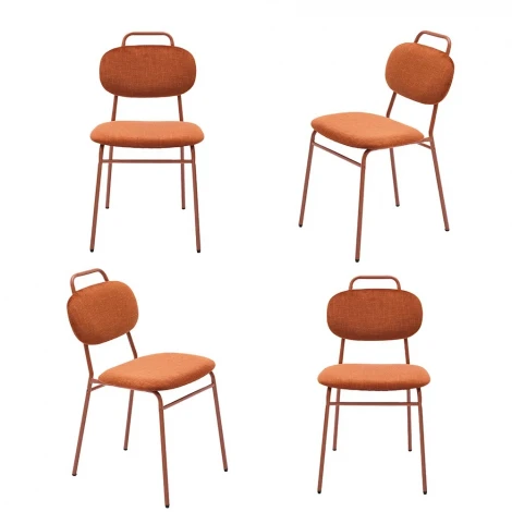Комплект из 4-ух стульев MOLLY разборный терракотовый Bradex Home FR 1066K