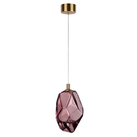 Подвесной светильник Odeon Light Gemme 7113/4LA сиреневый/винное стекло/металл IP20 LED 4W 300Лм 3000K 200° 220V