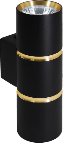 Светильник настенный Feron ML1860 ZEN 48649 2*GU10, черный, золото IP20 (220V, круглые)