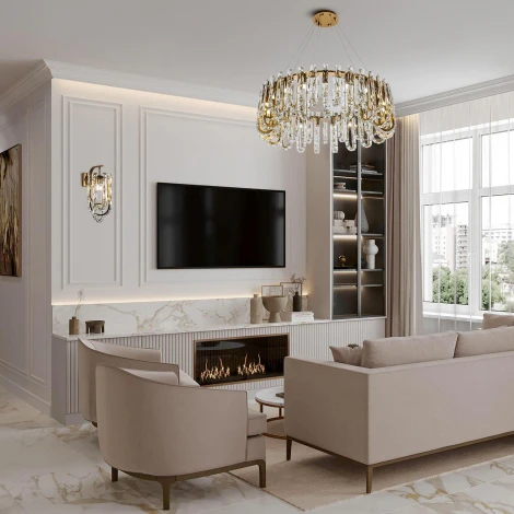 Подвесная люстра хрустальная Modelux MODELUX ML.6621.19 BS