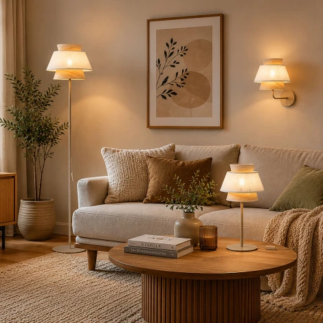 Настольная лампа бежевый TK Lighting Kalum 16222