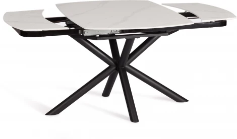 Стол обеденный Winston/Винстон Tetchair (Керамика,Металл/Белый,Черный) арт.21856