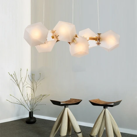 Подвесной светильник (люстра) Gabriel Scott Welles Glass L2 ImperiumLoft 40.2275-0 (123396-22) (220V, на проводе)