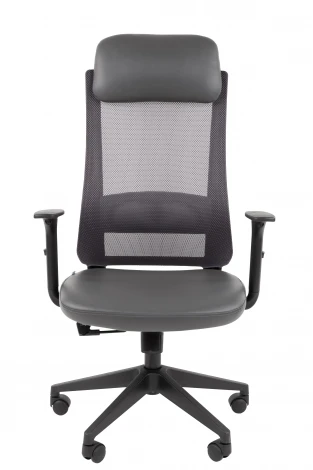 Офисное кресло Chairman 500LT Россия экокожа серый/TW-04 серый 7187913