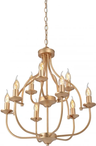 Подвесная люстра Vitaluce V1863-8/9, 9xE14 макс. 40Вт V1863-8/9 (220V, на цепи, подсвечник, свеча)