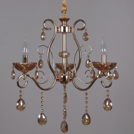 Подвесная люстра Reluce 02315-0.4-03 FGD+GC (220V, подвески, на цепи, подсвечник, свеча)