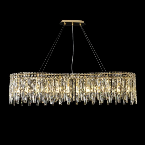 Подвесная люстра хрусталь Crystal Lux ABRIL SP12 L1200 GOLD