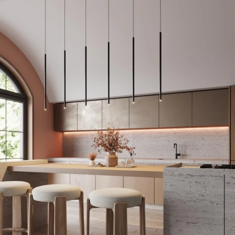 Подвесной светильник Odeon Light Teo 7103/4L черный/металл IP20 LED 4W 250Лм 3000K 30° 220V