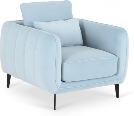 Кресло Amsterdam ОГОГО (арт.851191), (Ткань/Голубой)