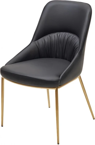 Стул ABRIOLA Black Ti-25, PU / бронзовый, ®DISAUR