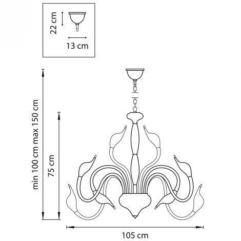 Подвесная люстра Lightstar Cigno Collo 751247