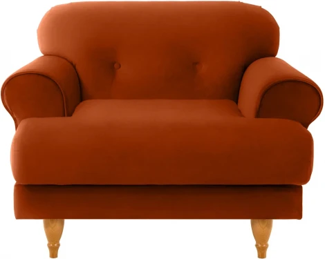 Кресло Italia ОГОГО (арт.339946), (Ткань/Оранжевый)