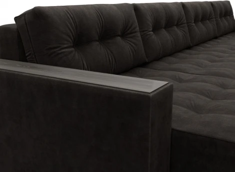 Диван П-образный с декором Лига-049 НПБ Лонг Лига Диванов (Велюр) арт.128567