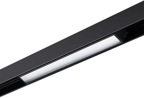 Трековый светильник низковольтный светодиодный Novotech SHINO FLUM 359480 черный LED 12W 48V 3000-6500K (регулировка яркости, управление смартфоном, умный дом - Алиса, Smart Life)