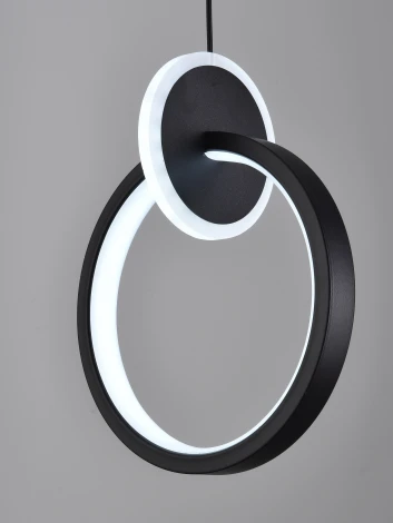 Подвесной светодиодный светильник Natali Kovaltseva LED LAMPS 81418 24W, чёрный, LED