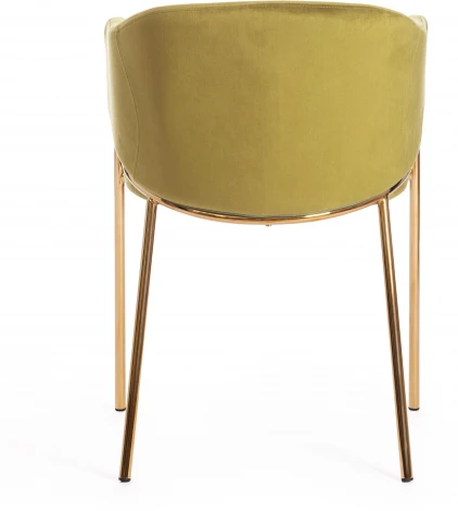 Кресло KRONOS (mod. 8158) металл/вельвет, зеленый/золотые ножки, V062-17 Tetchair 19161