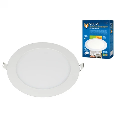 Встраиваемый точечный светильник Volpe ULP-Q203 R120-6W/WW WHITE