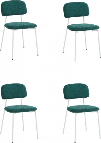 Стул Stool Group Chao темно-зеленый белые ножки 4 шт. арт.УТ000040814