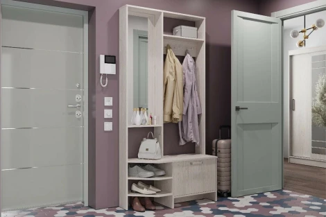 Прихожая БТС Тео ПР-01, ясень белый