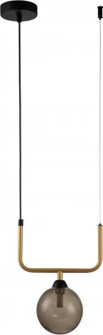 Подвесной светильник Piano V000173 (11021/1P Smoke) (220V, на тросе, шар)