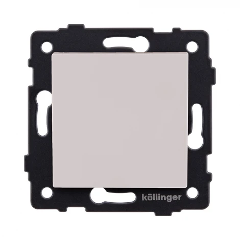 Выключатель 1-клавишный проходной 10А/250В кашемир матовый Kollinger REA-S-003CM для Aspekt, Eleganz, Reflex