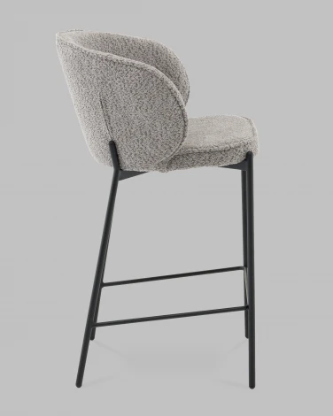 Стул полубарный Тисдейл букле серый Stool Group арт.УТ000041695