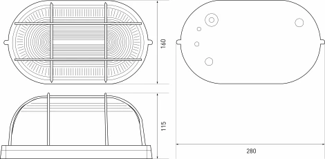 Настенно-потолочный светильник ЭРА НБП 04-100-002 НБП 04-100-002 черный