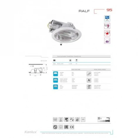 Встраиваемый светильник Ralf 4820 (220V)