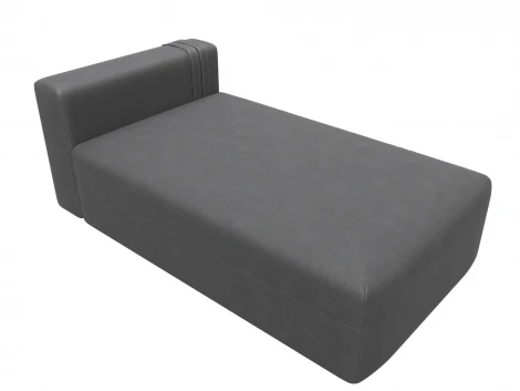 Модуль канапе Лига-060 НПБ (ЛДСП,Брус,Фанера,Замша/Серый) Лига Диванов 129562