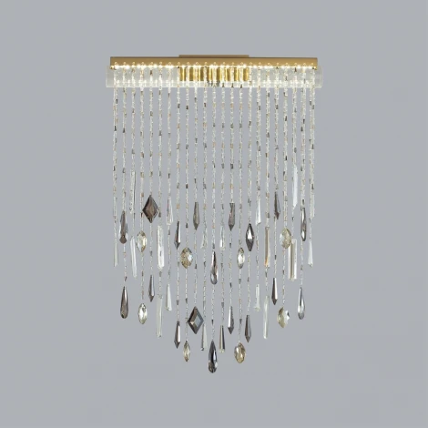 Настенный светильник Odeon Light Afina 5420/24WL античная бронза/металл/стекло/хрусталь LED*24W 3000K (220V, подвески)