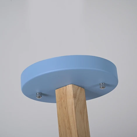 Потолочная люстра Wi-Fi на штанге Turna L12 Blue By ImperiumLoft Turna-B01 (LED, 220V, голосовое управление, умный дом - Алиса)