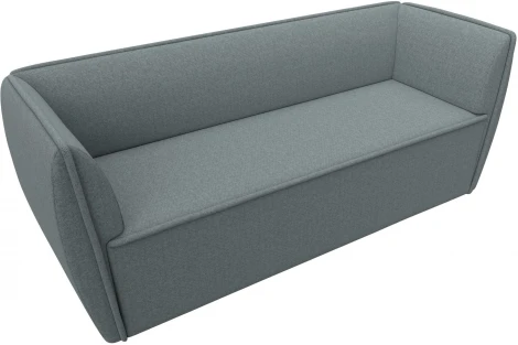 Диван кухонный прямой Бергамо 3-х местный (Серый/Рогожка) Лига Диванов арт.122445