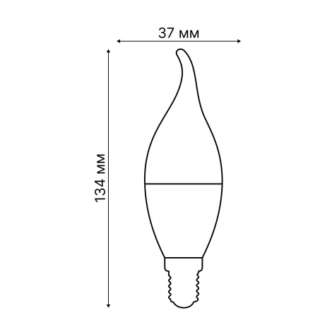 Умная лампа светодиодная Wi-Fi Bluetooth, диммируемая, матовая, 2700-6500K+RGB, Голосовое управление приложение UnielSmart Uniel LED-CW37-5W/RGBW/E14/230V/WF/FR PLS80WH