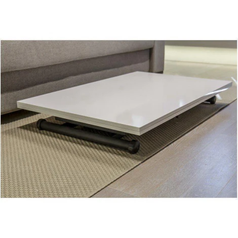 Стол трансформер журнальный обеденный Альмзе Серебристый