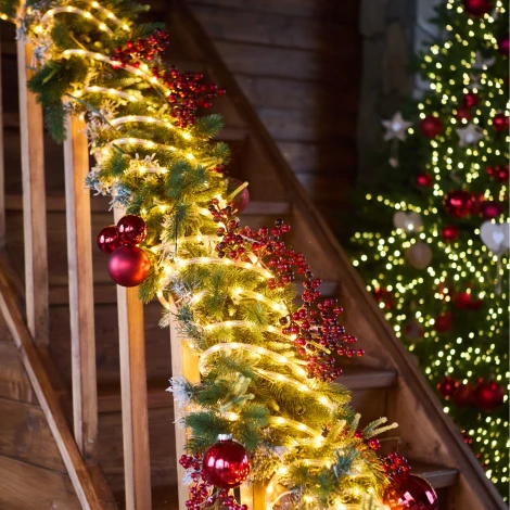 Гирлянда светодиодная Дюралайт, 15м, коннектор в/к. желтый свет Uniel ULD-D50 15M/С08 IP44 YELLOW