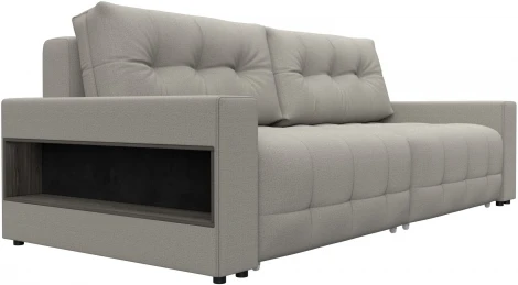 Диван прямой с полками Лига-053 НПБ Лига Диванов (Рогожка) арт.128884